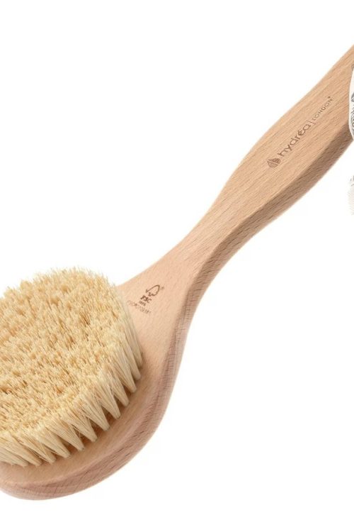 HYDRÉA LONDON Short Handled Body Brush with Cactus Bristle 102g