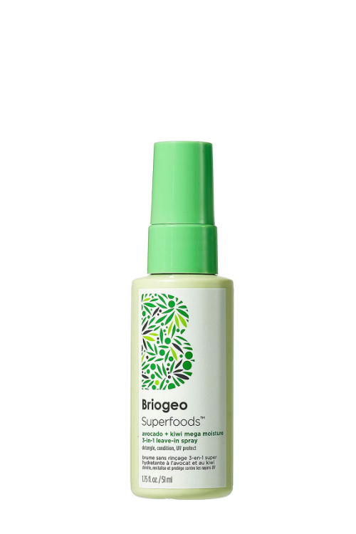 Briogeo Superfoods™ Avocado + Kiwi Mega Moisture 3-in-1 Leave-In Conditioner, Detangler + UV Protection Spray 51ml