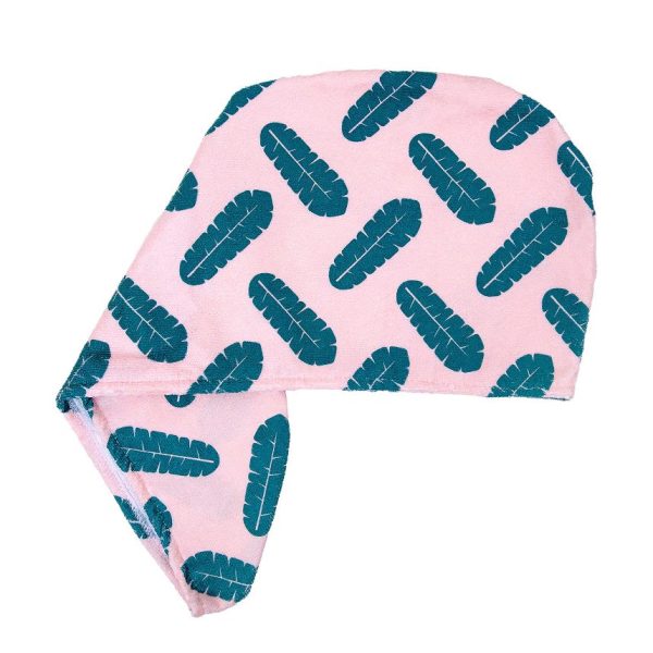 Coco & Eve Microfibre Towel Wrap Leaf Print