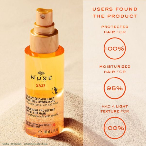 NUXE Sun Moisturising Protective Milky Oil for Hair 100ml - Image 2