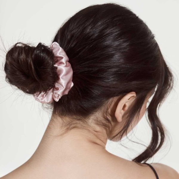 Slip® Silk Scrunchie Large Pink, Caramel & Black 3 Pack - Image 5