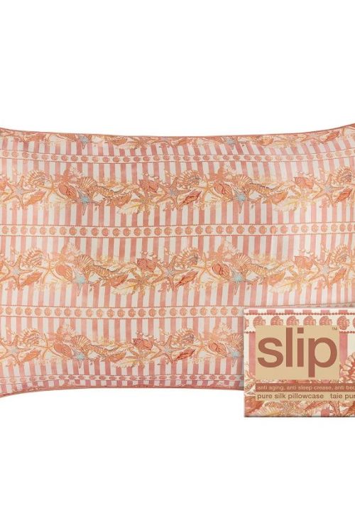 SLIP slip pure silk queen pillowcase – anti aging, anti sleep crease, anti bed head. seashell