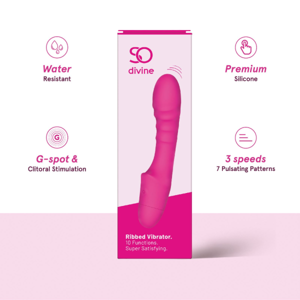 So Divine Pash Ribbed Vibrator - Image 4