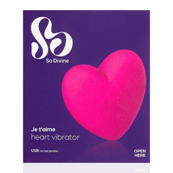 SO DIVINE Je t'aime Heart Vibrator 139g - Image 2