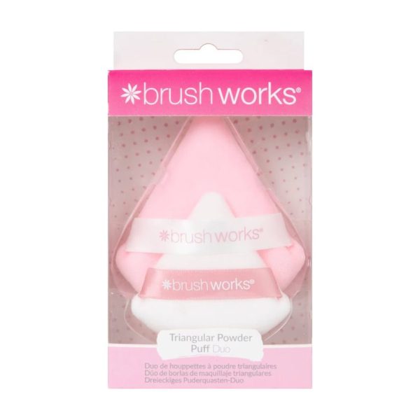 BRUSHWORKS Triangular Powder Puff - Image 4