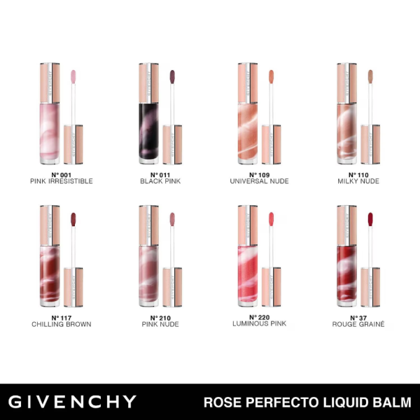 GIVENCHY Rose Perfecto Lip Balm 6ml - Image 4