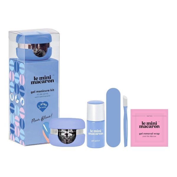 LE MINI MACARON Gel Manicure Kit Fleur Bleue