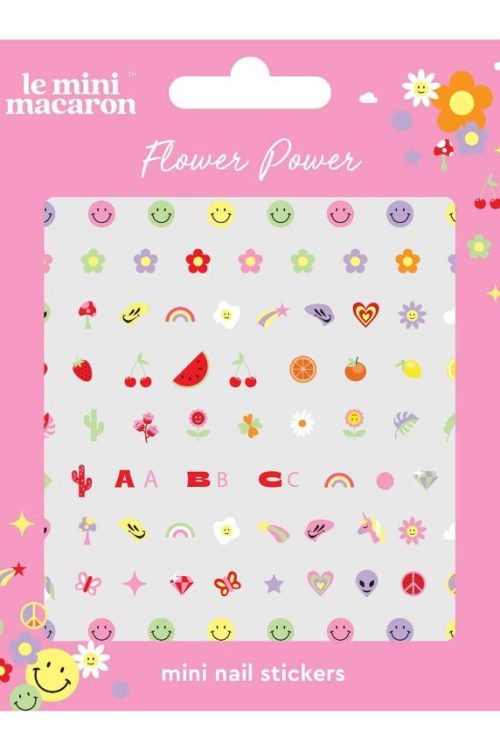 LE MINI MACARON Flower Power Mini Nail Stickers