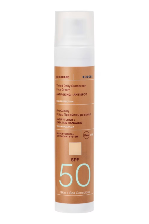 Korres Red Grape Tinted Face Sunscreen SPF50 50ml