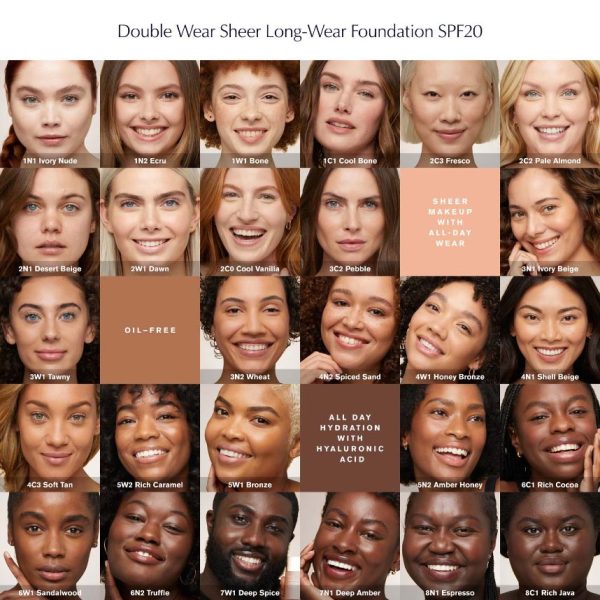 Estée Lauder Double Wear Sheer Long-Wear Foundation SPF20 30ml - Image 4