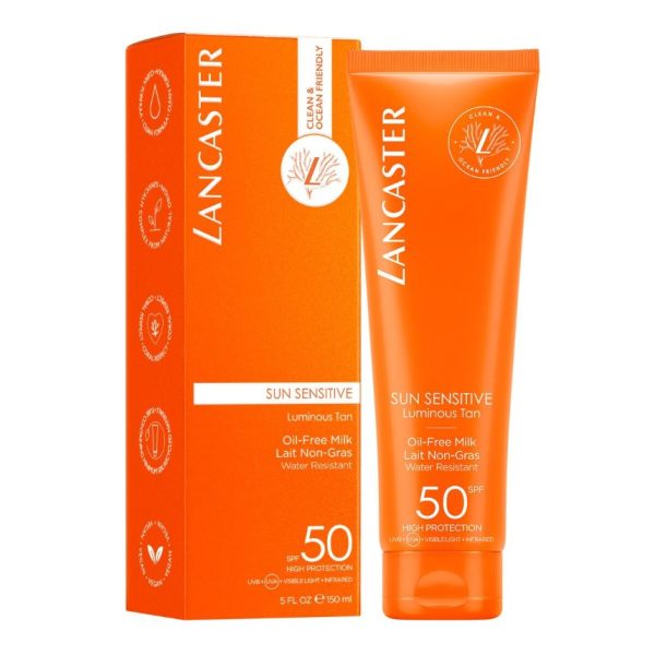 Lancaster Sun Sensitive Oil-Free Body Milk Sunscreen & Sun Protection Cream SPF50 150ml - Image 2