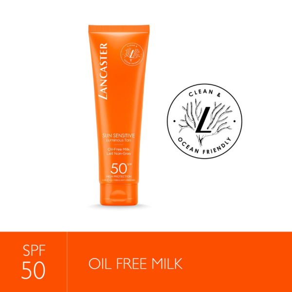 Lancaster Sun Sensitive Oil-Free Body Milk Sunscreen & Sun Protection Cream SPF50 150ml - Image 3