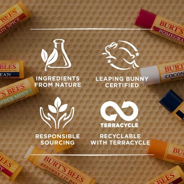 Burt's Bees® 100% Natural Origin Unscented Lip Balm 4.25g - Image 5