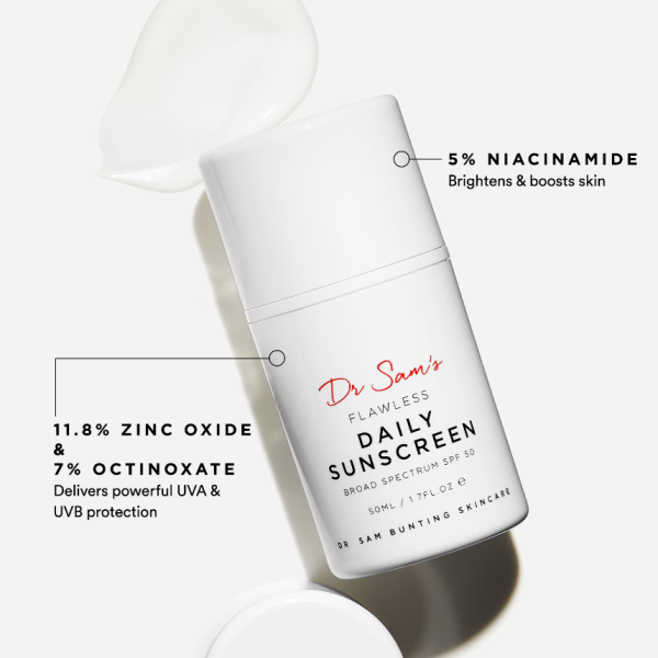 DR SAM'S Flawless Daily Sunscreen SPF 50 50ml - Image 4