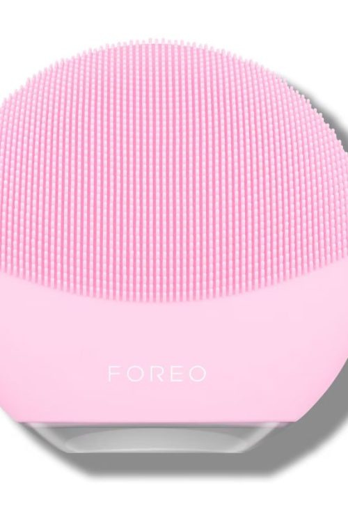 FOREO LUNA Mini 3 Dual-Sided Face Brush For All Skin Types – Pearl Pink – USB Plug