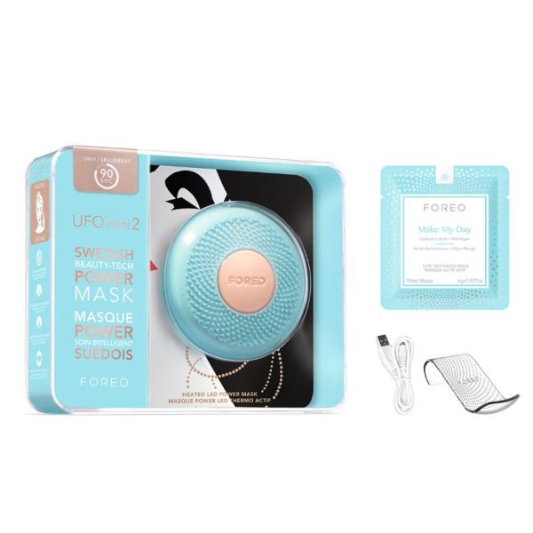 FOREO UFO Mini 2 Device For Accelerating Face Mask Effects - Mint - USB Plug - Image 5