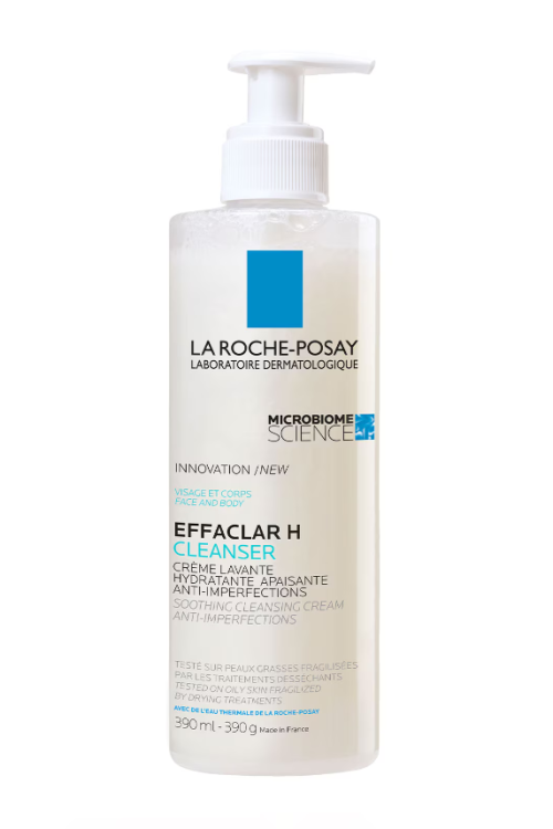 La Roche-Posay Effaclar H+ Cleansing Cream for Oily Blemish Prone Skin 390ml