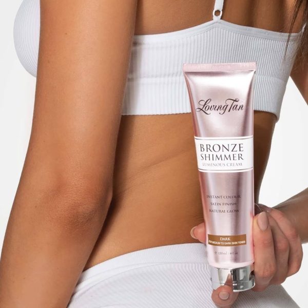 LOVING TAN Bronze Shimmer Luminous Cream Dark 120ml - Image 3