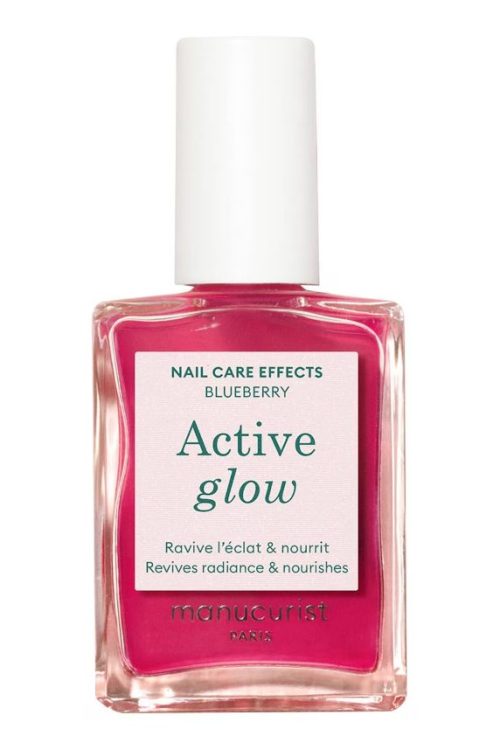 MANUCURIST Active Glow – Make-up & Care Nail Polish Blueberry (15 ml)