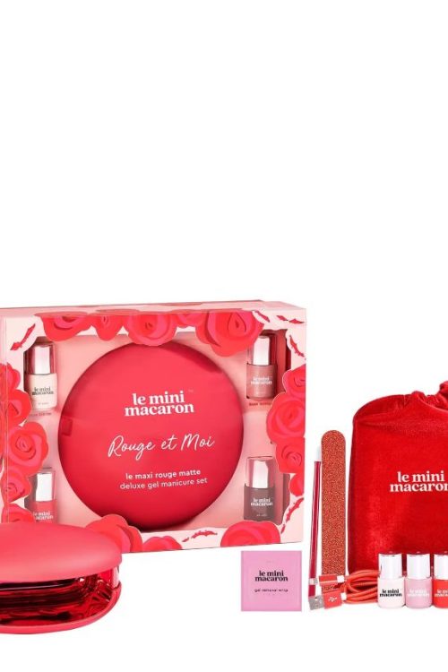 LE MINI MACARON Maxi Rouge & Moi Deluxe Gel Manicure Set