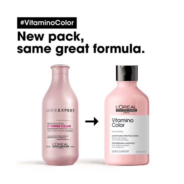 L'Oréal Professionnel Serie Expert Vitamino Color Shampoo With Resveratrol 300ml - Image 2