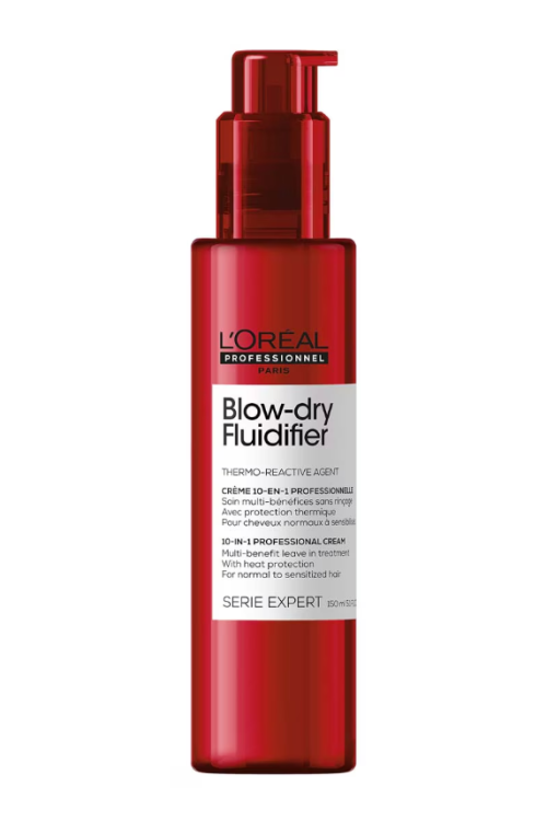 L’Oréal Professionnel Serie Expert Blow-Dry Fluidifier Multi-Benefit Blowdry Cream with Heat Protection 150ml