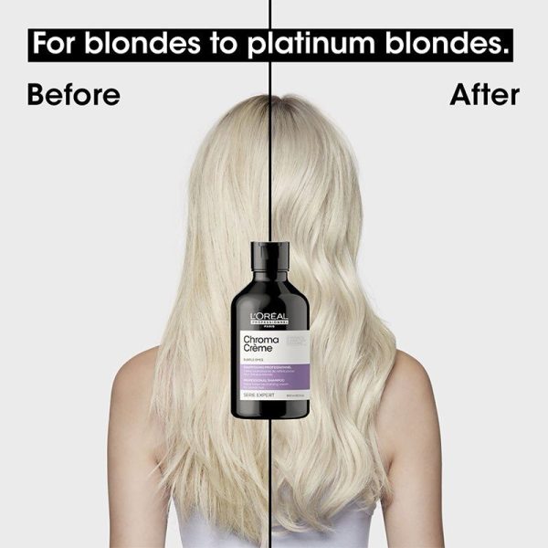 L'Oréal Professionnel Chroma Crème Neutralizing Shampoo Blondes 300ml - Image 4