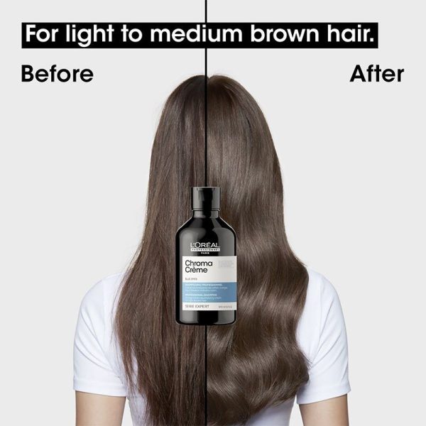 L'Oréal Professionnel Chroma Crème Neutralizing Shampoo Light to Medium Brunettes 300ml - Image 4