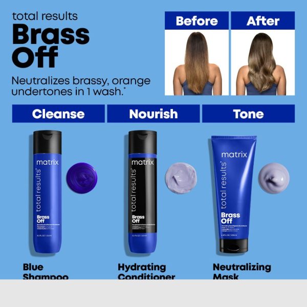 Matrix Total Results Brass Off Blue Shampoo 300ml - Image 5