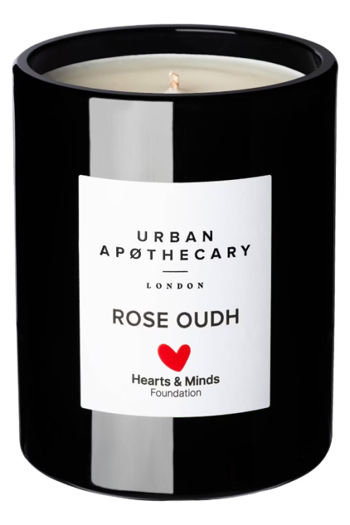 URBAN APOTHECARY Hearts & Minds Foundation Rose Oudh Charity Candle 300g