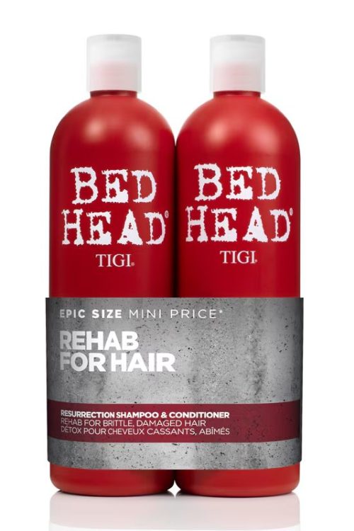 Bed Head by Tigi Urban Antidotes Resurrection Shampoo and Conditioner for Damaged Hair 2x750ml