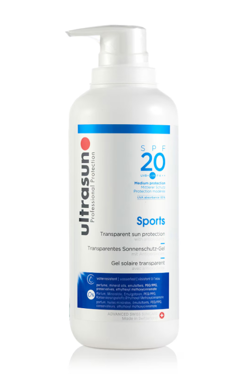 Ultrasun Sports Medium SPF20 Clear Gel Formula 400ml