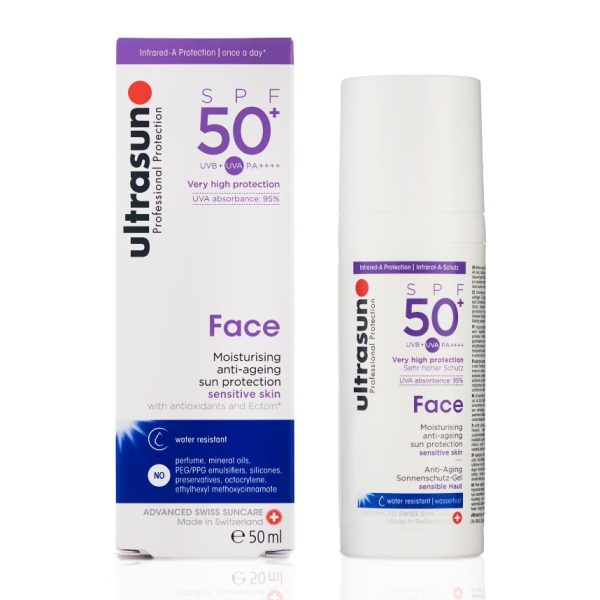 Ultrasun Face Anti-Ageing Sun Protection Very High SPF50+ 50ml - Image 2